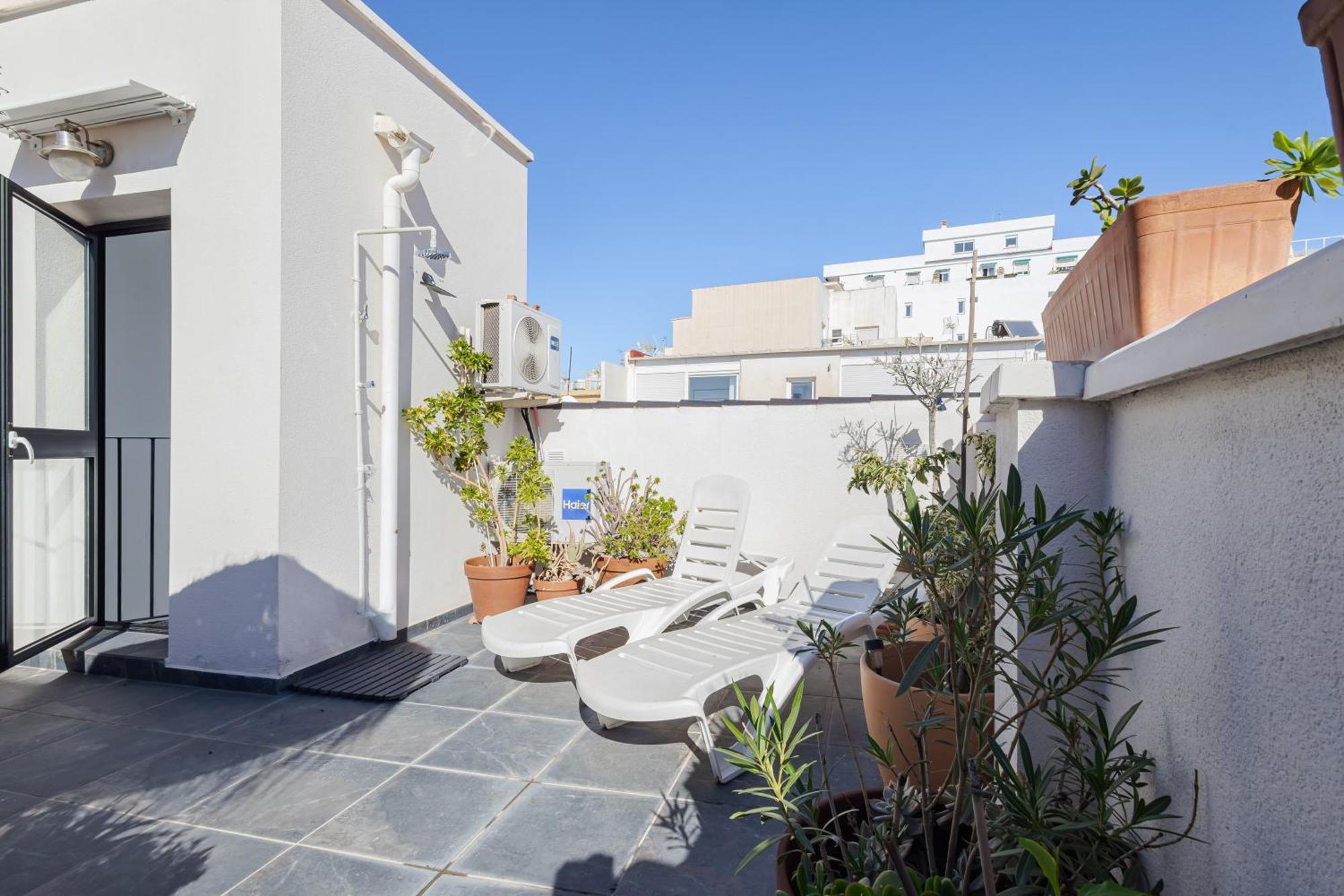 Historic Centre + Rooftop + Parking Málaga Eksteriør billede